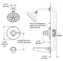 Delta T14072-PR 14 Series Valve Only Trim