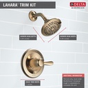 Delta T14238-CZ Lahara Monitor(R) 14 Series Shower Tr 