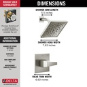 Delta T14243-SS-PR 14 Series H2Okinetic Shower O Nly Trim