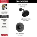 Delta T14258-BL Trinsic H2O Shower Trim 1L 1