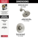 Delta T14258-SS Trinsic H2O Shower Trim 1L 1