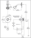 Delta T14259-PP Modern Cylindrical Shower Only Trim