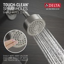 Delta T14259-SS-PP Modern Cylindrical Round Contemporary Shower Only Pp