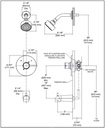 Delta T14259-PP-LC Modern Cylindrical Shower Only Trim Less Cartridg