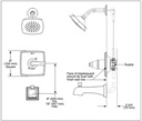 Delta T14264-RB Ashlyn Shower Only Trim 