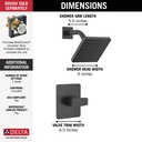 Delta T14267-BL-PP Modern Angular Angular Modern Shower Only Pp