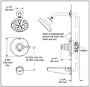 Delta T14272-PR 14 Series Shower Trim With H2Okinetic
