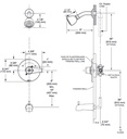 Delta T14434-SS Wynne Tub/Shower Ss 
