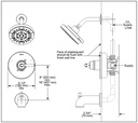 Delta T14435-SS Saylor 14 Series Tub & Shower Trim