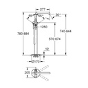 Grohe 23491GNA Essence Floor Standing Tub Filler Brushed Cool Sunrise 3