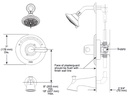 Delta T14438-RB Lahara Tub/Shower Trim 