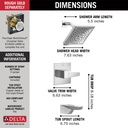 Delta T14443-PR 14 Series H2Okinetic Tub Shower Trim
