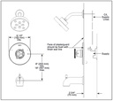 Delta T14458 Trinsic H2O Tub/Shower Trim