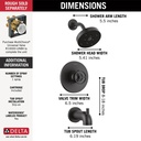 Delta T14458-BL Trinsic H2O Tub/Shower Trim