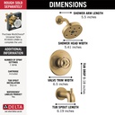 Delta T14458-CZ Trinsic H2O Tub/Shower Trim