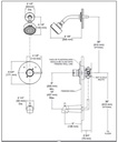 Delta T14459-PP Modern Cylindrical Tub/Shower Trim