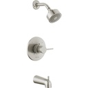 Delta T14459-SS-PP Modern Cylindrical Round Contemporary Tub Shower Pp