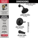 Delta T14472-BL 14S Tub Shower Trim With H2Okinetic