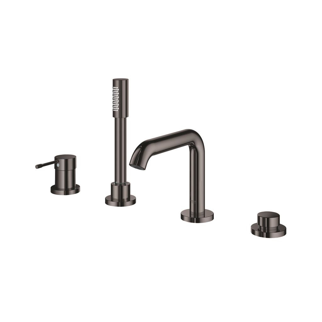 Grohe 19578A0A Essence Four Hole Bathtub Faucet with Handshower Hard Graphite 2