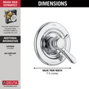Delta T17038 Lahara Valve Only Trim 