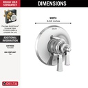 Delta T17056 Dorval Valve Only Trim 1L 17S 