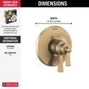 Delta T17056-CZ Dorval 17 Series Valve Only Trim 