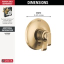 Delta T17089-CZ-PR Tetra 17 Series Valve Only