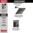 Delta T17243-KS-PR 17 Series H2Okinetic Shower Only Trim