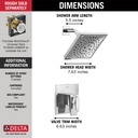 Delta T17243-PR 17 Series H2Okinetic Shower Only Trim