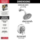 Delta T17256 Dorval 17 Series Shower Only Trim 7S 