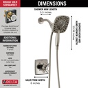 Delta T17264-SS-I Ashlyn Monitor(R) 17 Series Shower With In2Ition(R) Two-In-One Shower Stainless Steel