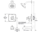 Delta T17264-SS-I Ashlyn Monitor(R) 17 Series Shower With In2Ition(R) Two-In-One Shower Stainless Steel