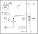 Delta T17267-SS Ara Ara: 17 Series Mc Shower Trim 