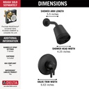 Delta T17271-BL 17 Series Shower Trim With Cylinder Sh