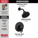 Delta T17272-BL 17 Series Shower Trim With H2Okinetic