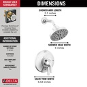 Delta T17272-PR 17 Series Shower Trim With H2Okinetic
