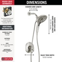 Delta T17289-SS-PR Tetra 17 Series Shower Trim
