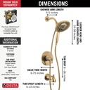 Delta T17435-CZ-I Saylor 17 Series Tub & Shower Trim With In2Itio