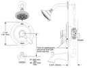 Delta T17438-SSH2O Lahara Monitor(R) 17 Series Tub And Shower Trim 