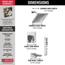 Delta T17443-PR 17 Series H2Okinetic Tub Shower Trim