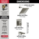 Delta T17443-SS-PR 17 Series H2Okinetic Tub Shower Trim
