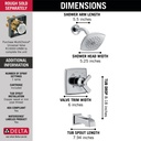 Delta T17464 Ashlyn Monitor(R) 17 Series Tub And Shower Trim 