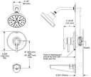 Delta T17472-PR 17S Tub Shower Trim With H2Okinetic