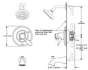 Delta T17T038-RB Lahara Valve Only Trim 