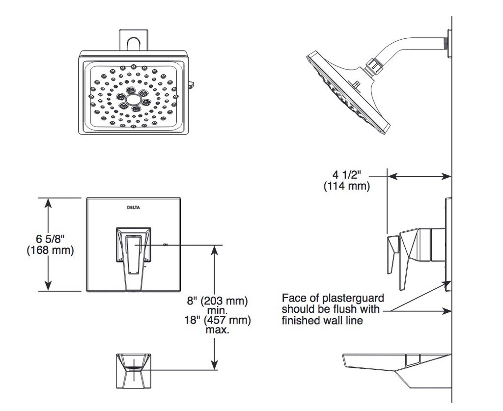 Delta T17T043-PR 17T Series Valve Trim