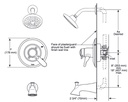 Delta T17T438-RB Lahara Tub/Shower Trim 