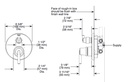 Delta T24859-BL Monitor(R) 14 Series With 3 Setting Diverter Trim Matte Black
