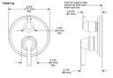 Delta T24871-BL 14S Integrated Diverter Trim 3 Setting