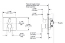 Delta T24899-BL 14 Series Integrated Diverter Trim 3 Function Diverter 