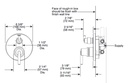 Delta T24959-BL Monitor(R) 14 Series With 6 Setting Diverter Trim 